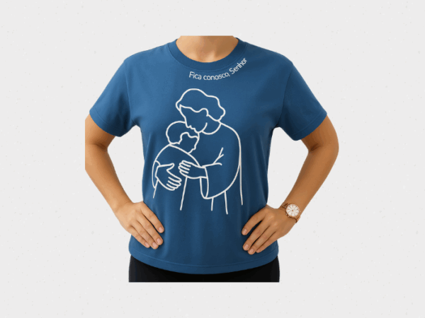Camiseta Fica conosco Senhor