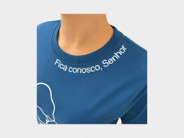 Camiseta Fica conosco Senhor - Imagem 3